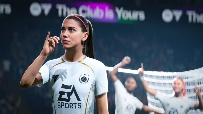 Alex Morgan sips the tea in EA Sports FC 26.